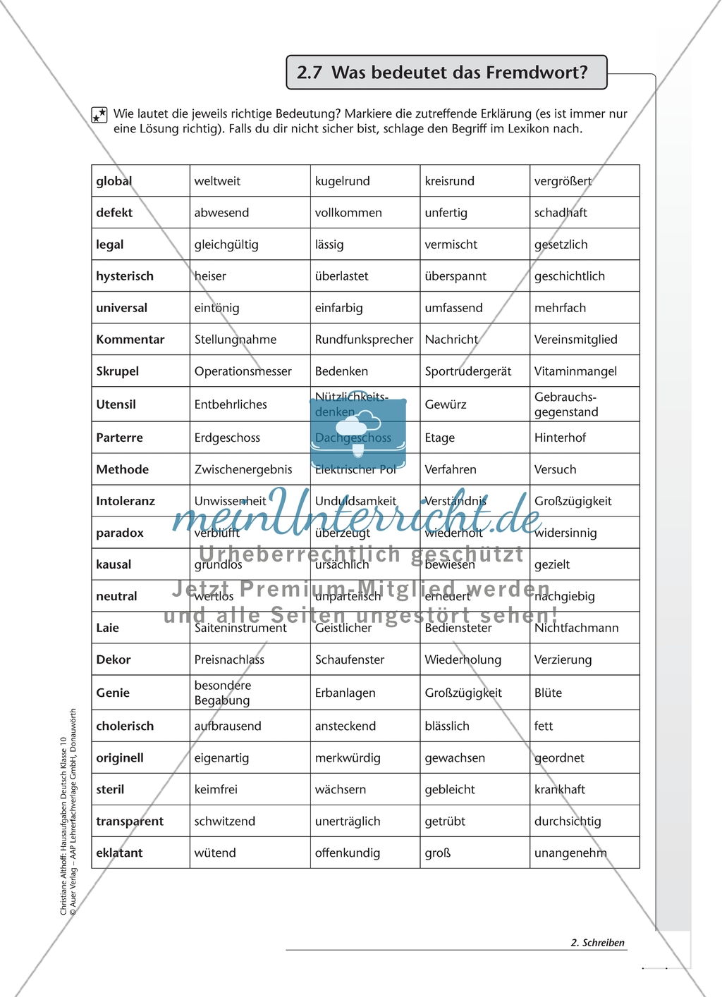 Fremdwörter richtig schreiben und verstehen: Arbeitsmaterial mit Erläuterungen Preview 2