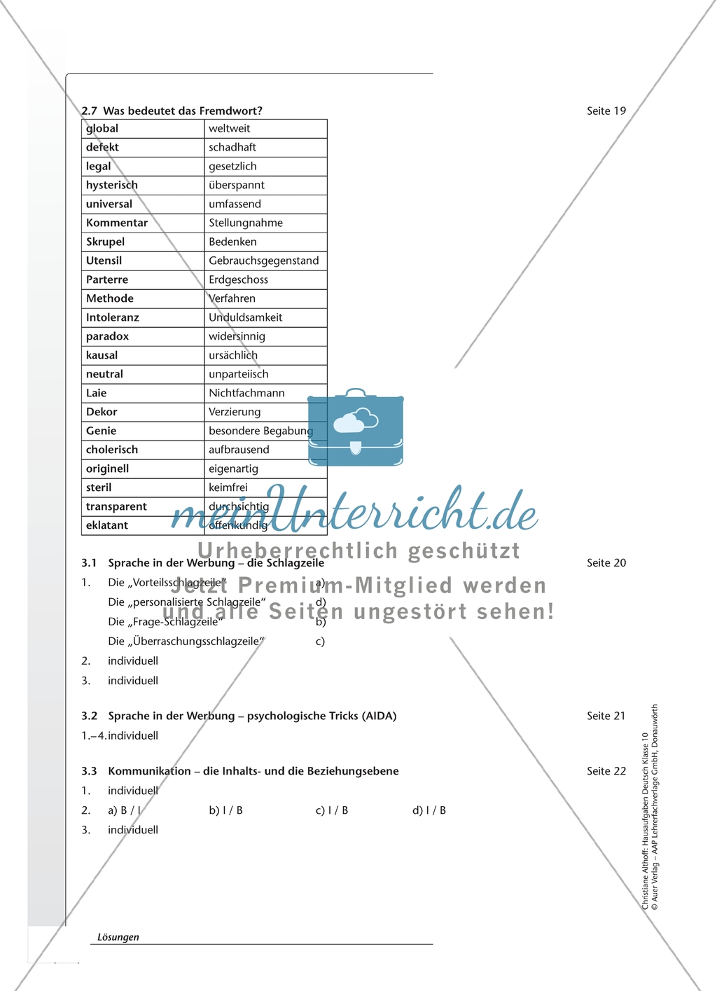 Fremdwörter richtig schreiben und verstehen: Arbeitsmaterial mit Erläuterungen Preview 4