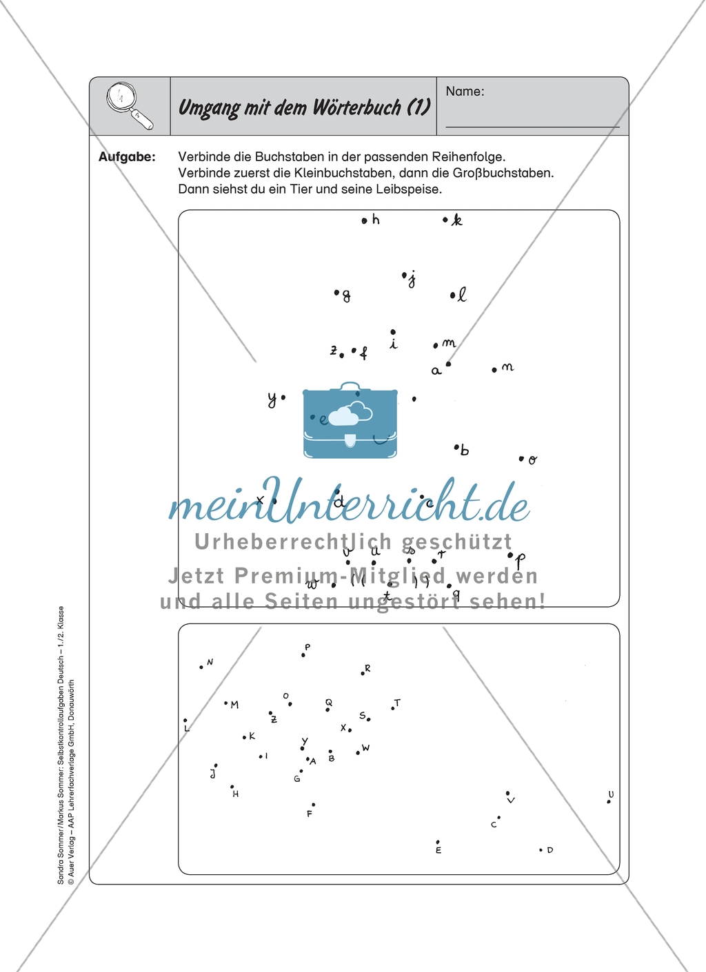 Umgang mit dem Wörterbuch: Selbstkontrollaufgaben Preview 1