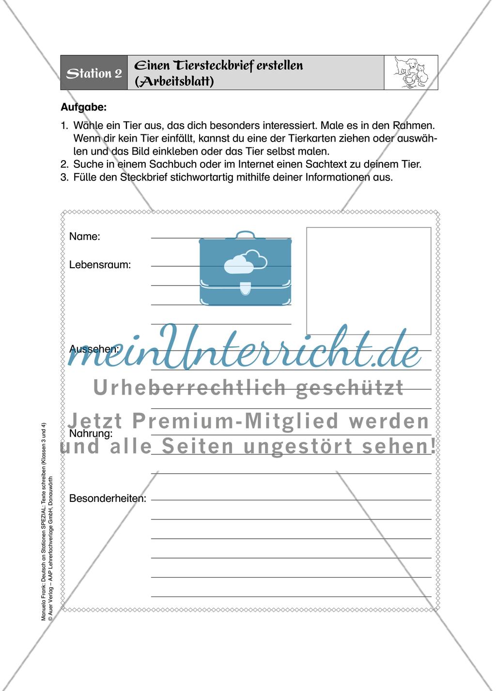 Deutsch an Stationen: SPEZIAL Texte schreiben 3-4 Preview 6