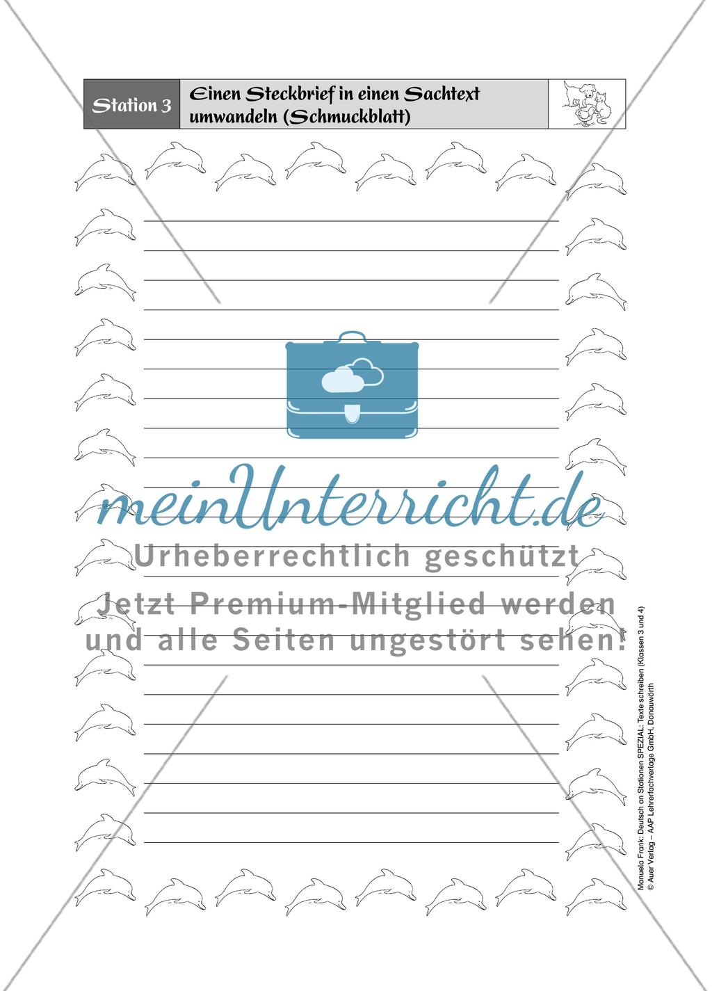 Deutsch an Stationen: SPEZIAL Texte schreiben 3-4 Preview 9