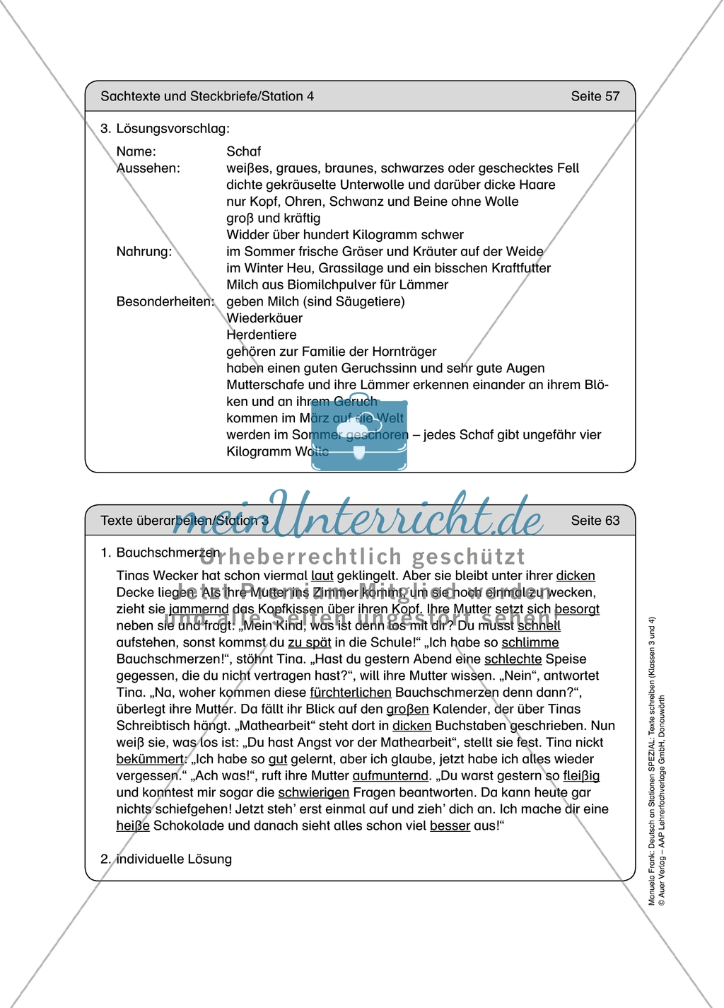 Stationenlernen zum Thema