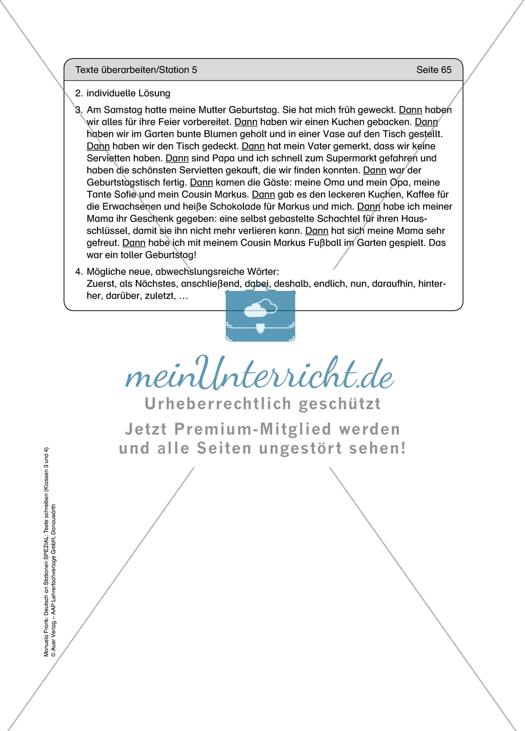 Stationenlernen zum Thema