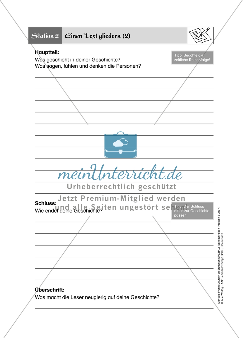 Stationenlernen zum Thema