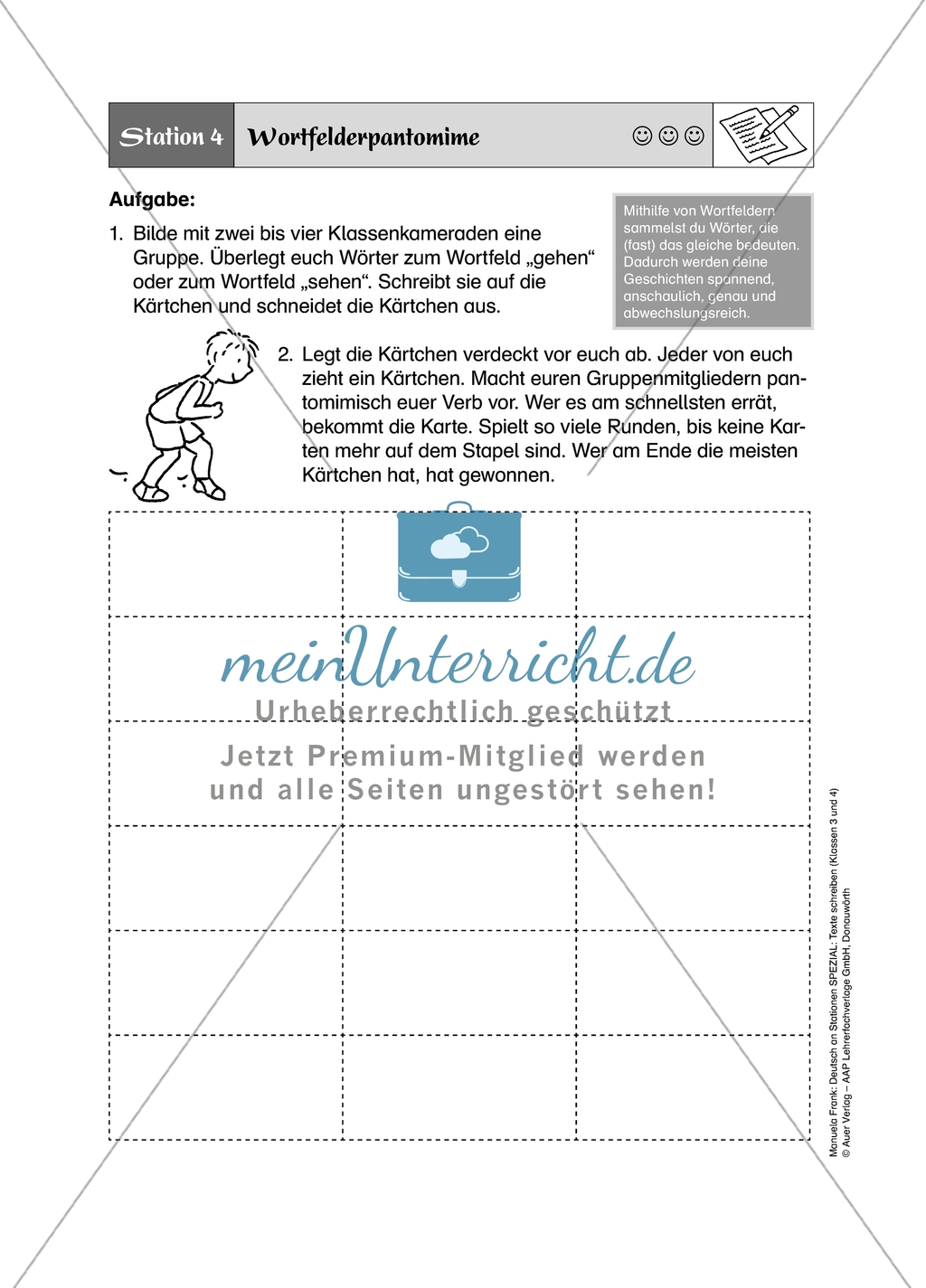 Stationenlernen zum Thema