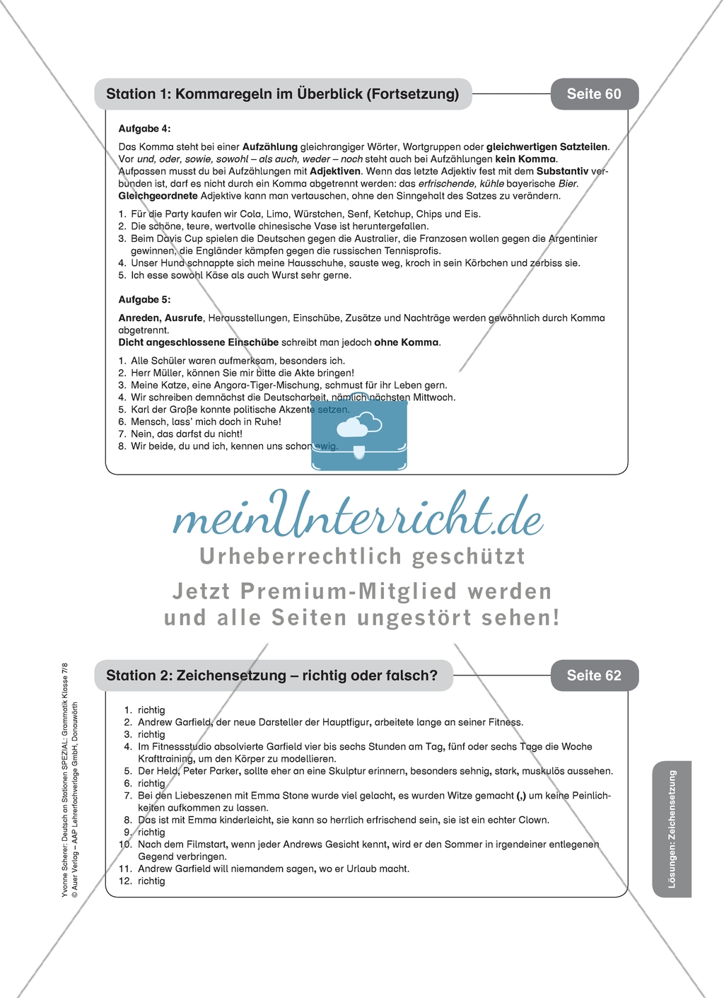 Stationenlernen zum Thema