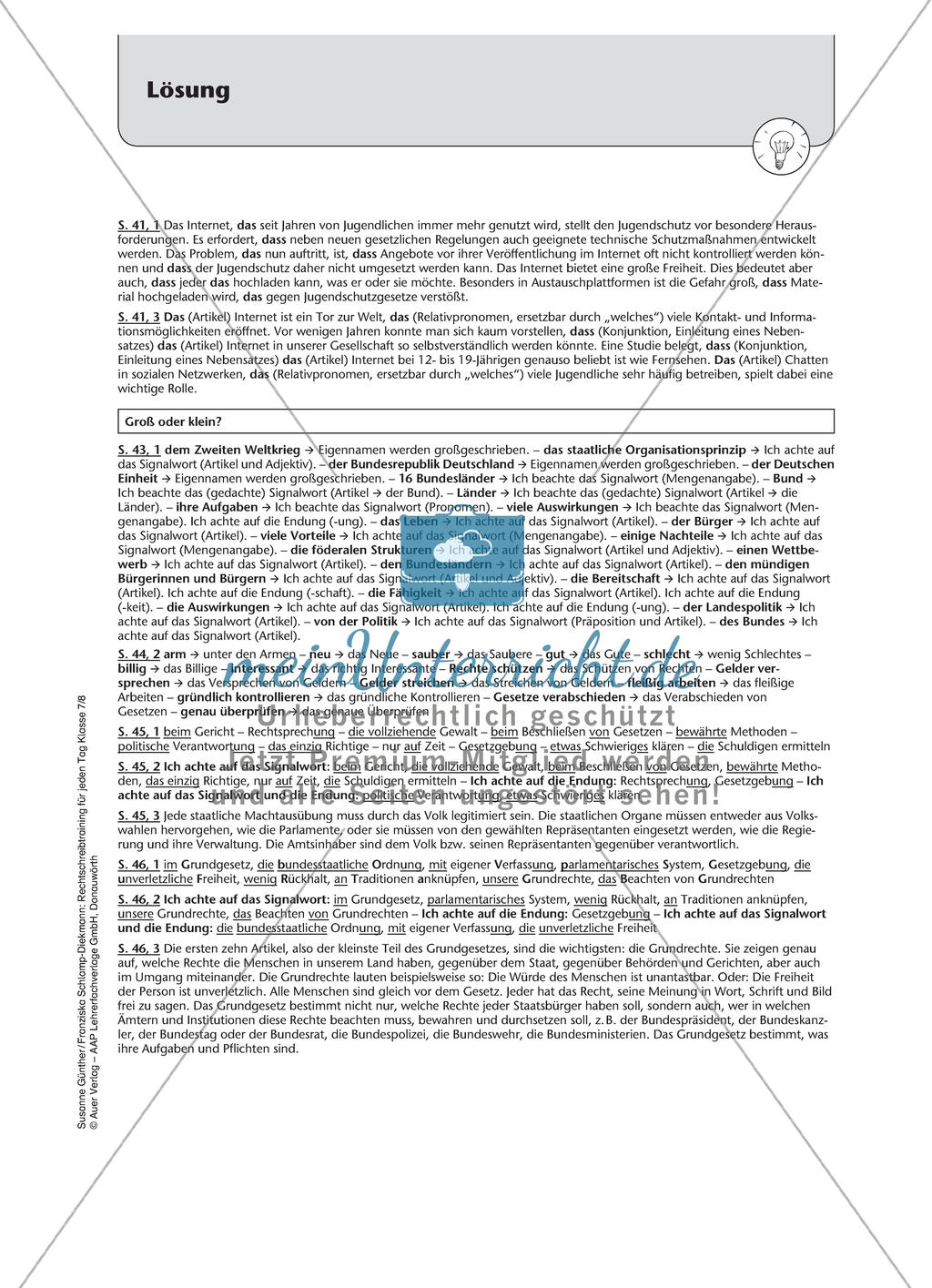 Das oder dass? Arbeitsmaterial mit Lösungen Preview 6
