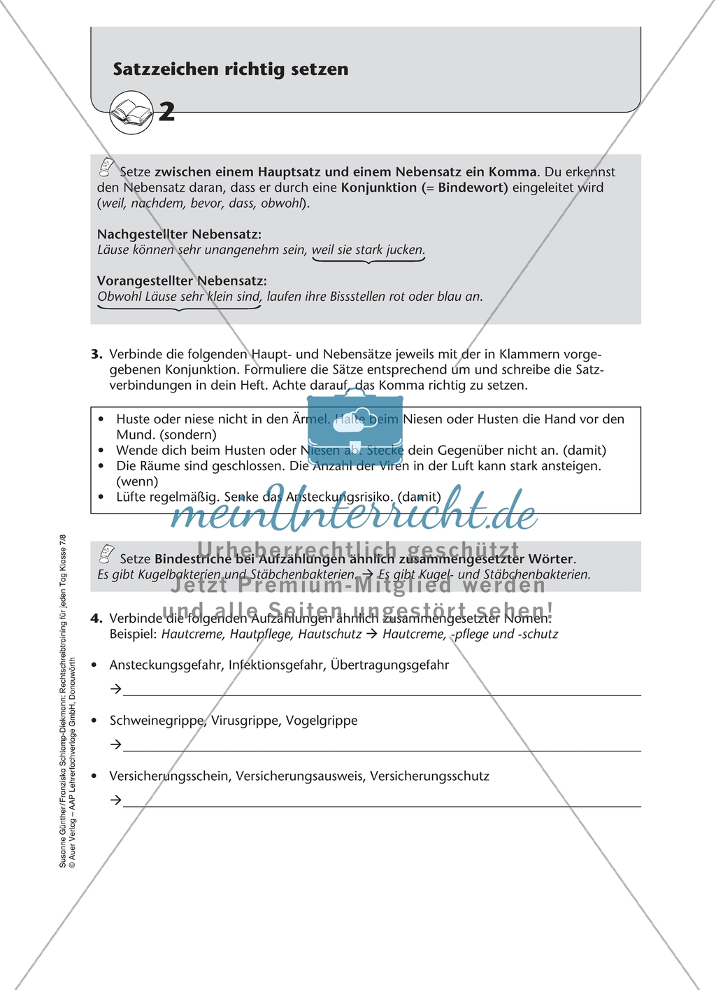 Satzzeichen richtig setzen: Arbeitsmaterial mit Lösungen Preview 2