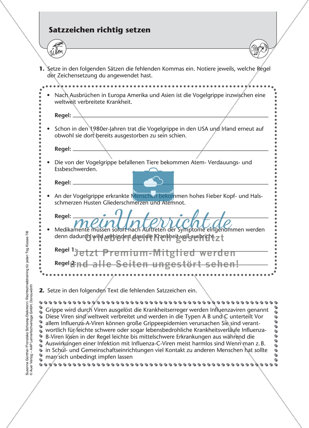 Satzzeichen richtig setzen: Arbeitsmaterial mit Lösungen Preview 4