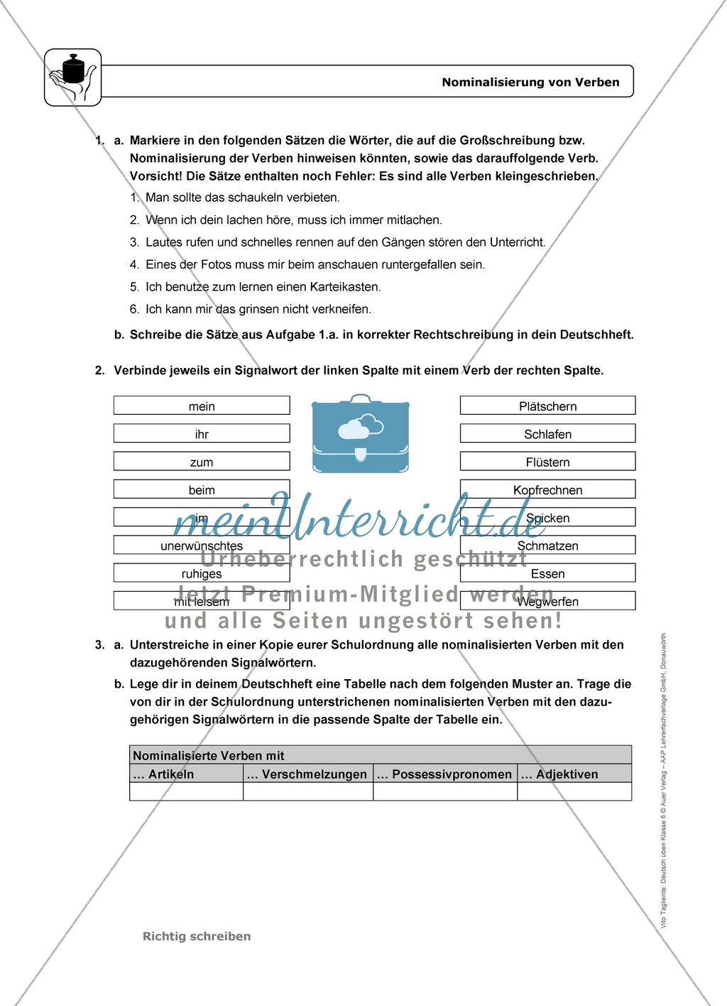Nominalisierung von Verben: Einführung mit Übungen und Lösungen Preview 2