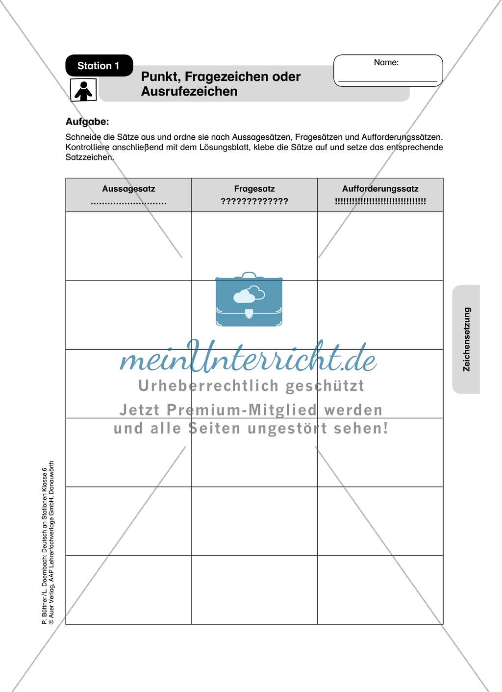 Stationenlernen zum Thema