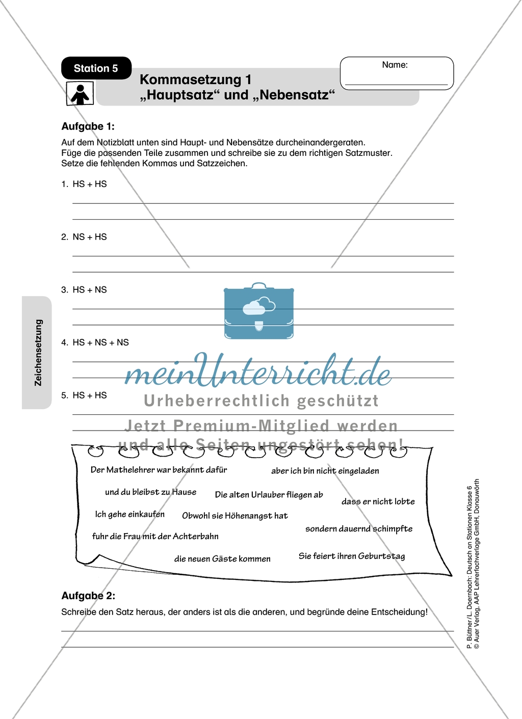 Stationenlernen zum Thema
