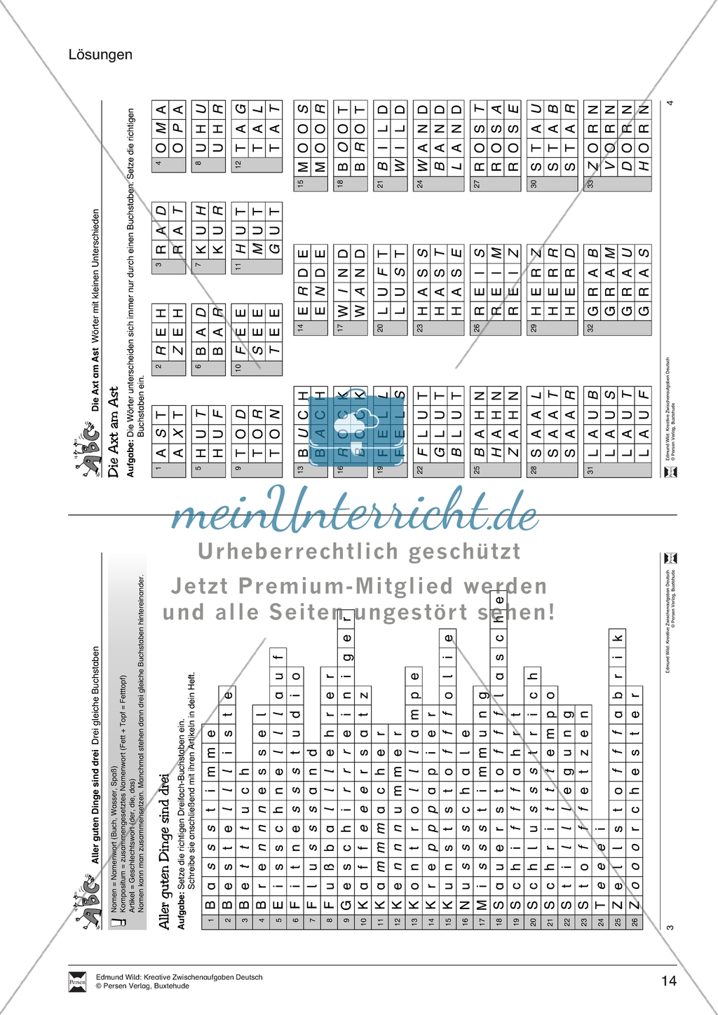 Kreative Zwischenaufgaben: Orthographie - Minimalpaare herausfinden Preview 3