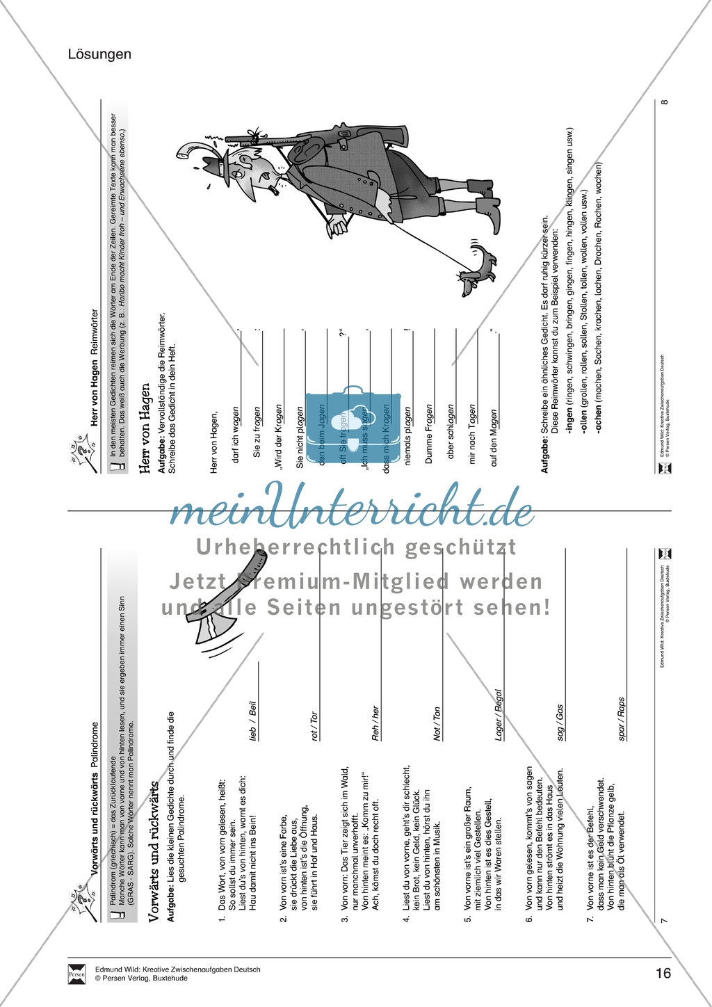 Kreative Zwischenaufgaben: Reime Preview 11