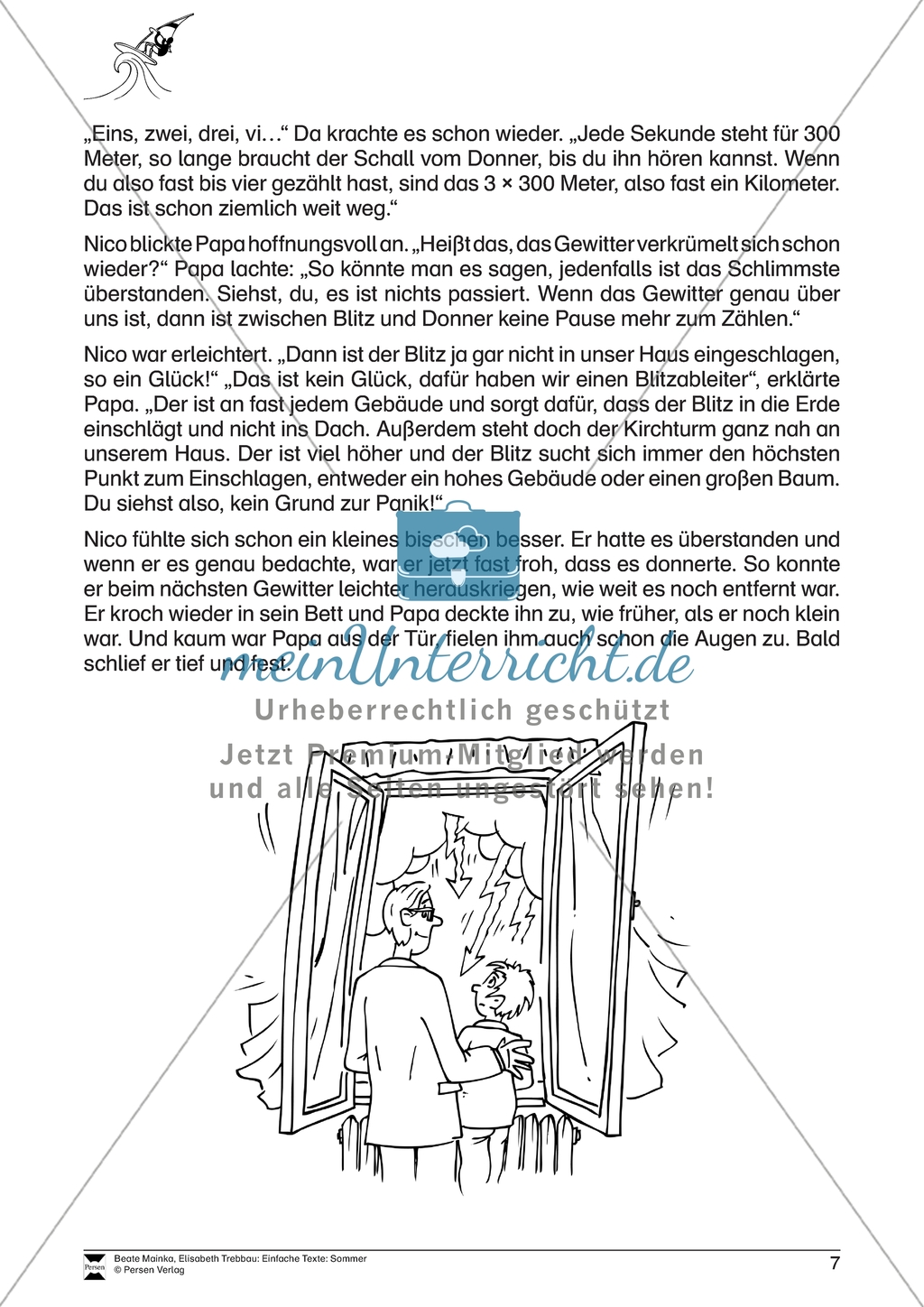 Einfache Lesetexte für den Sommer: