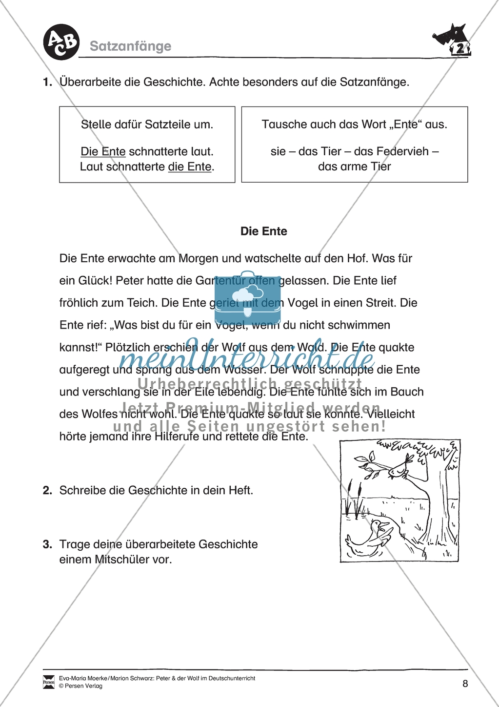 Peter und der Wolf: Satzanfänge Preview 2