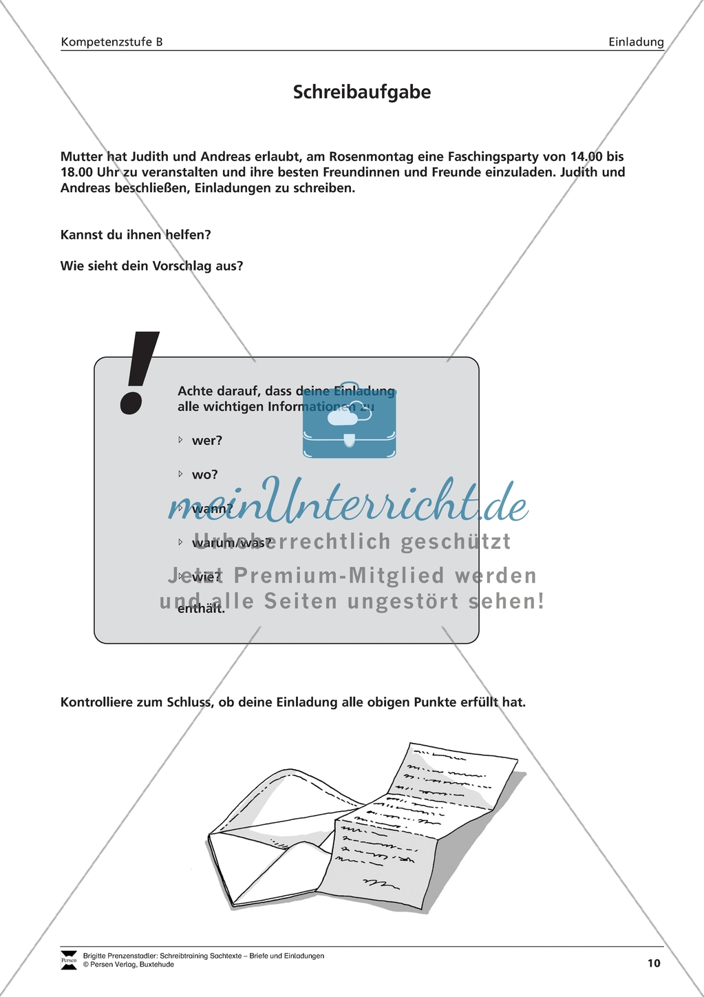 Einladungen gestalten: Übungen + Lösungen Preview 5