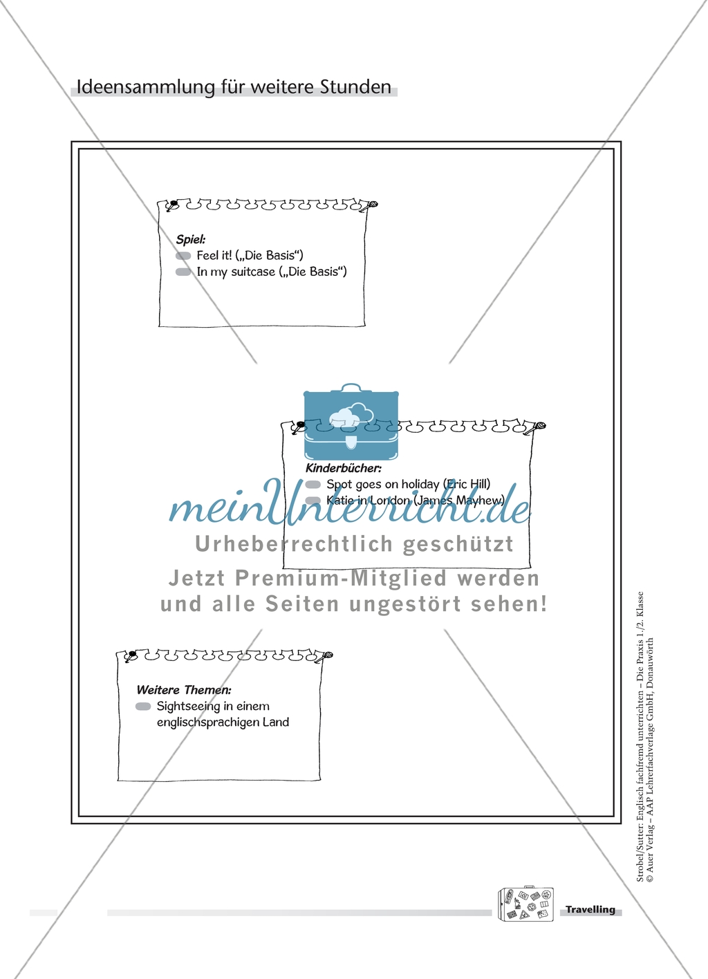 In my suitcase: Arbeitsmaterial mit Stundenverlaufsplan Preview 4