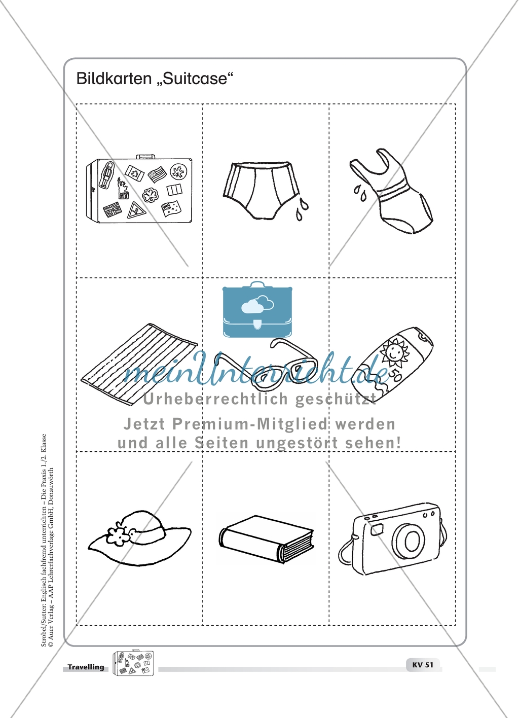 In my suitcase: Arbeitsmaterial mit Stundenverlaufsplan Preview 5