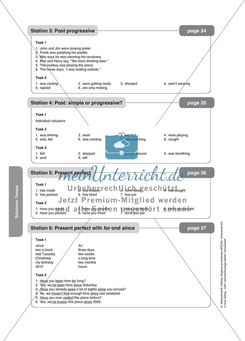 Past progressive: worksheet with solution Preview 2
