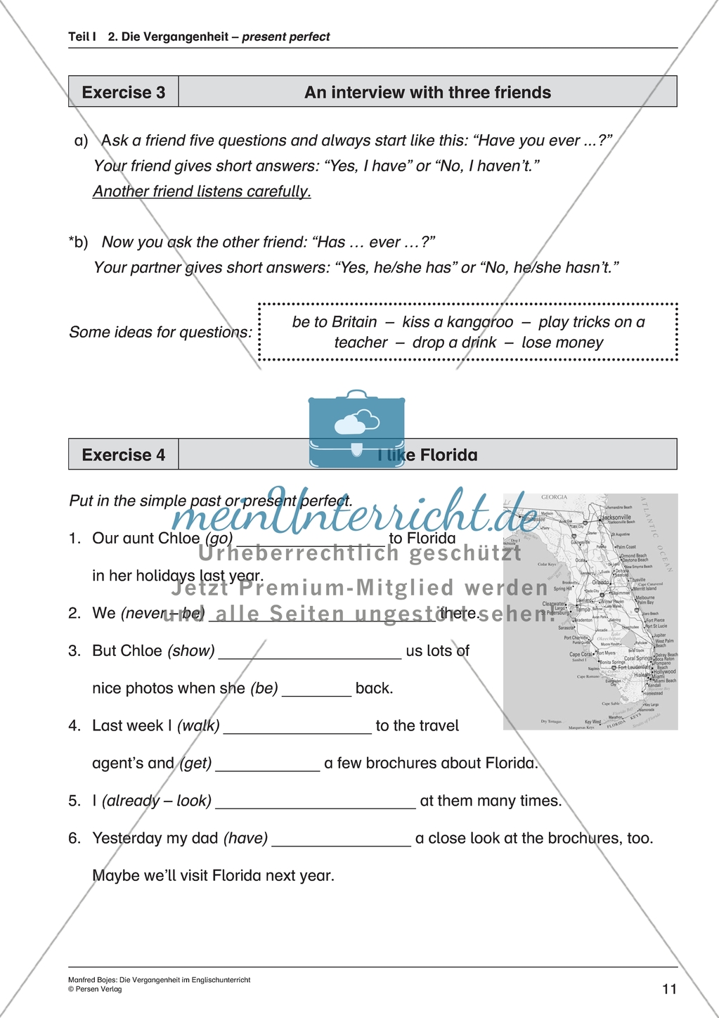 Present Perfect: Erklärungen und Übungen zur Bildung und Verwendung + Lösungen Preview 4