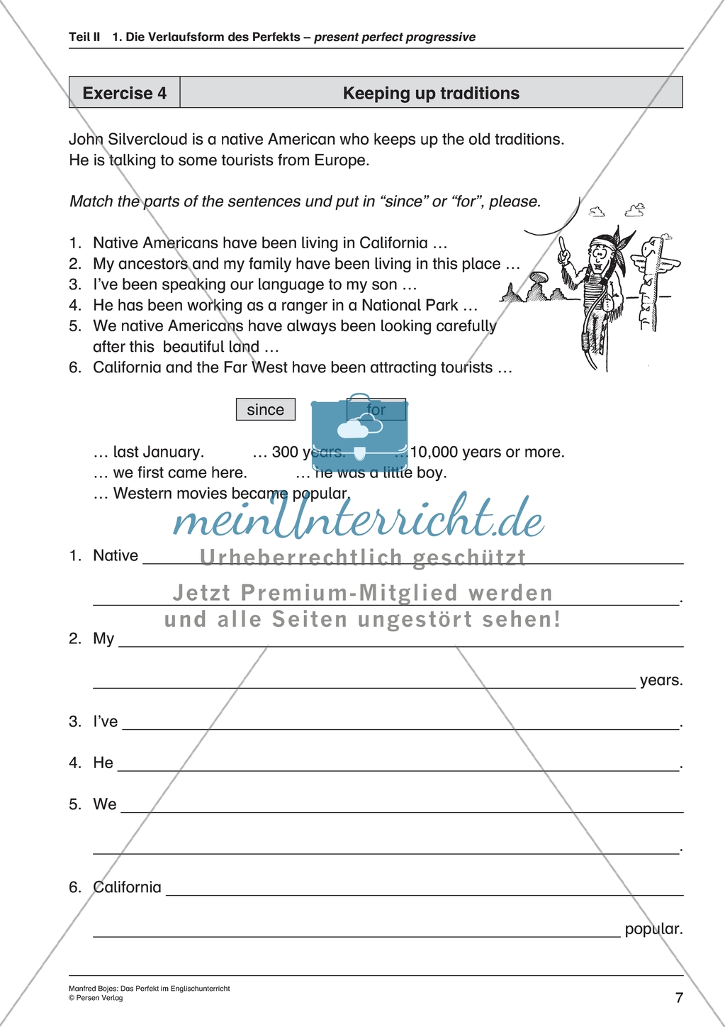 Present Perfect Progressive: Übungen + Lösungen Preview 5