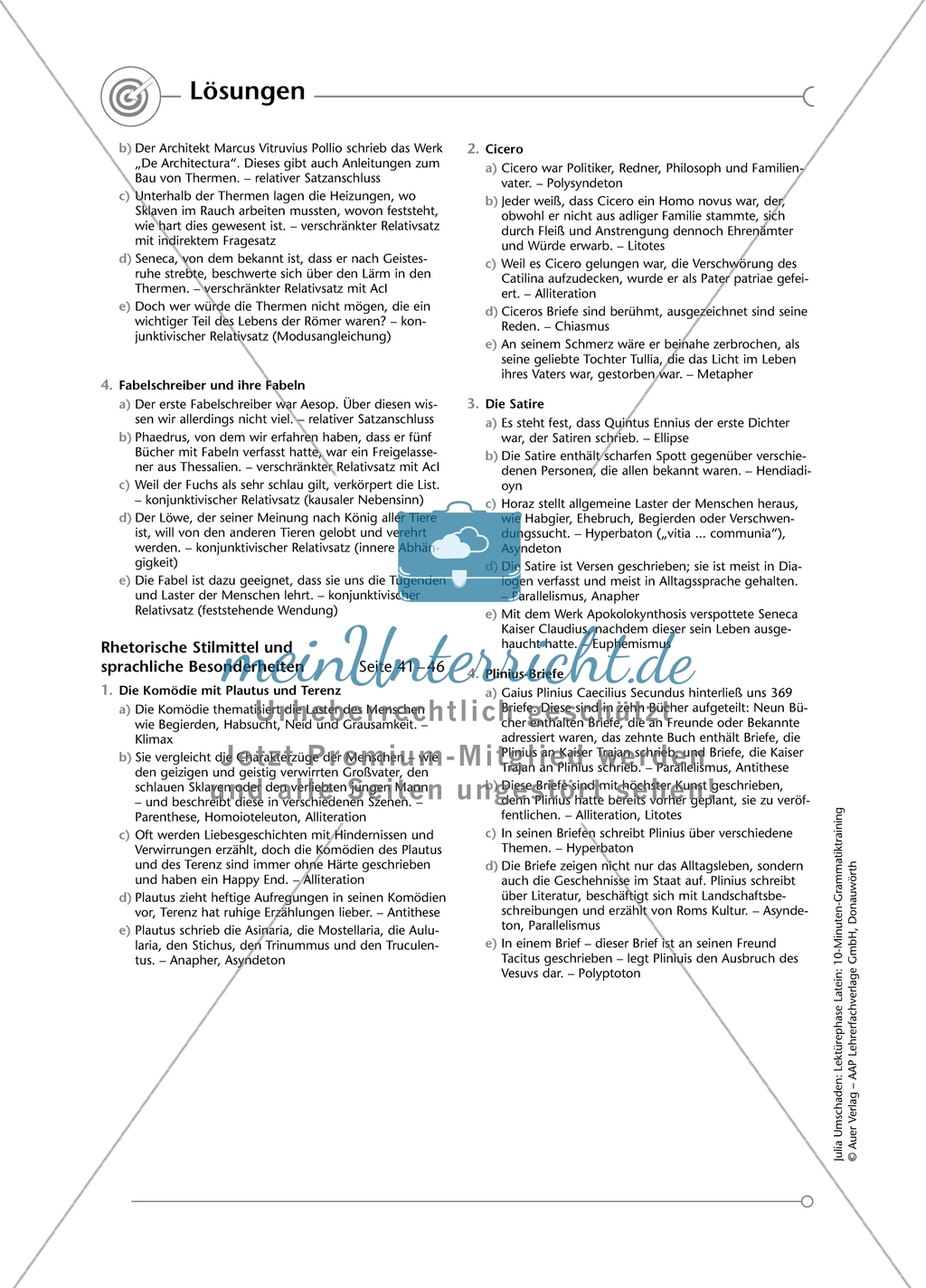 Übungen zu rhetorischen Stilmitteln + Lösungen Preview 7