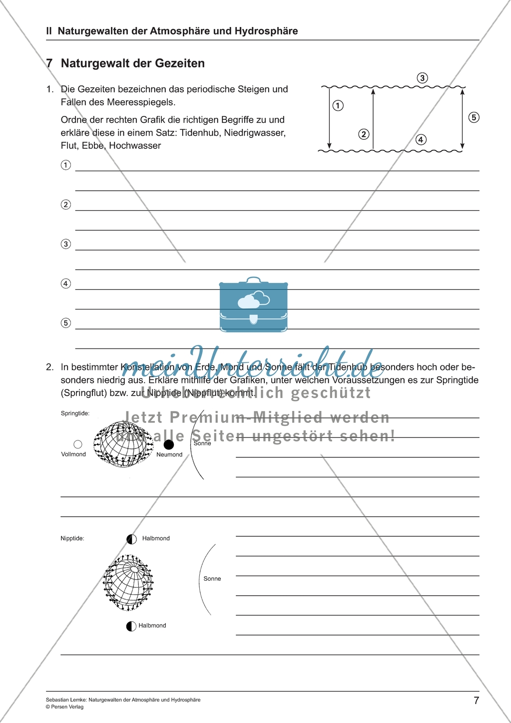 Naturgewalten der Atmosphäre und Hydrosphäre: Unterrichtseinheit Preview 7