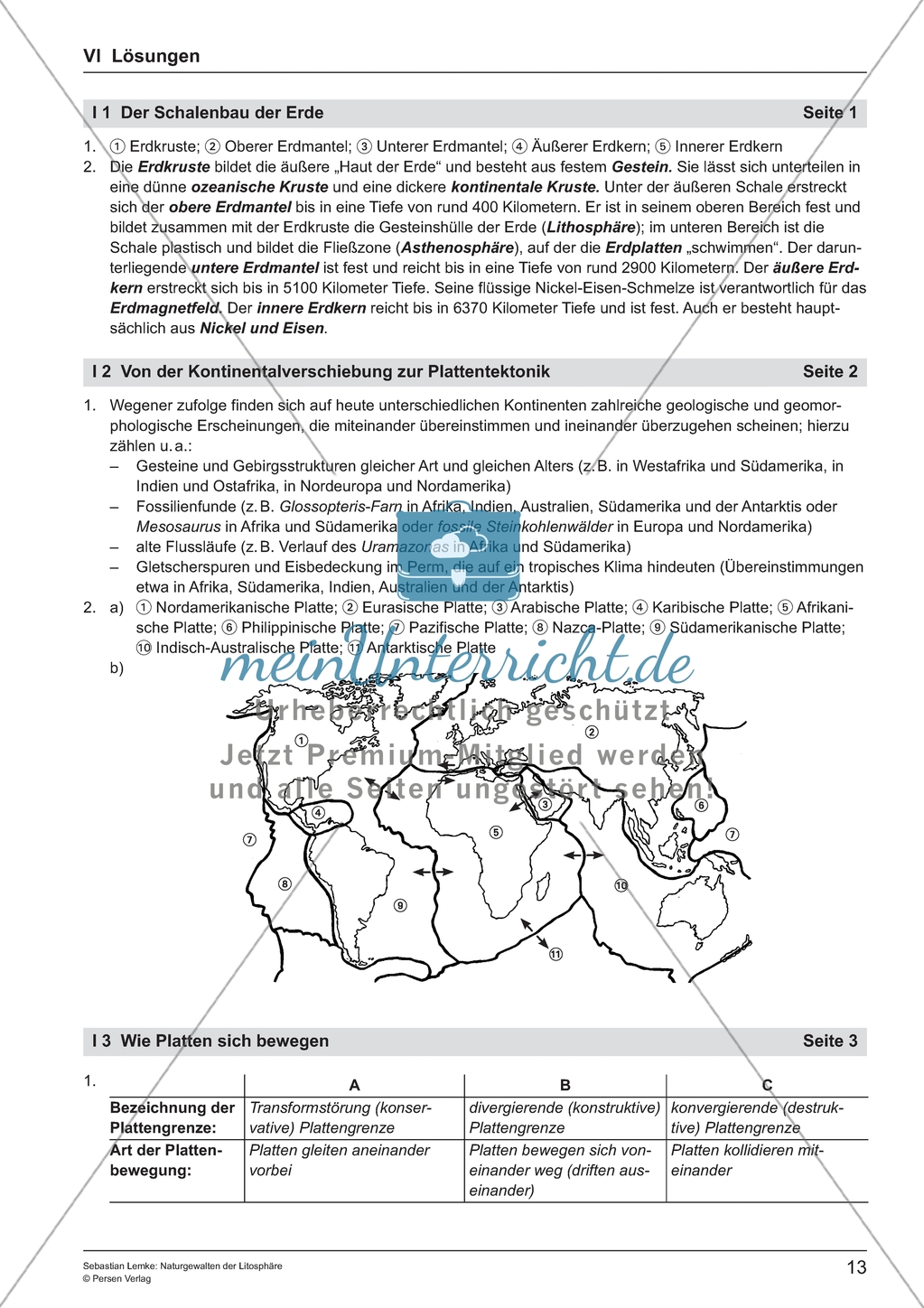 Naturgewalten der Lithosphäre: Unterrichtseinheit Preview 13