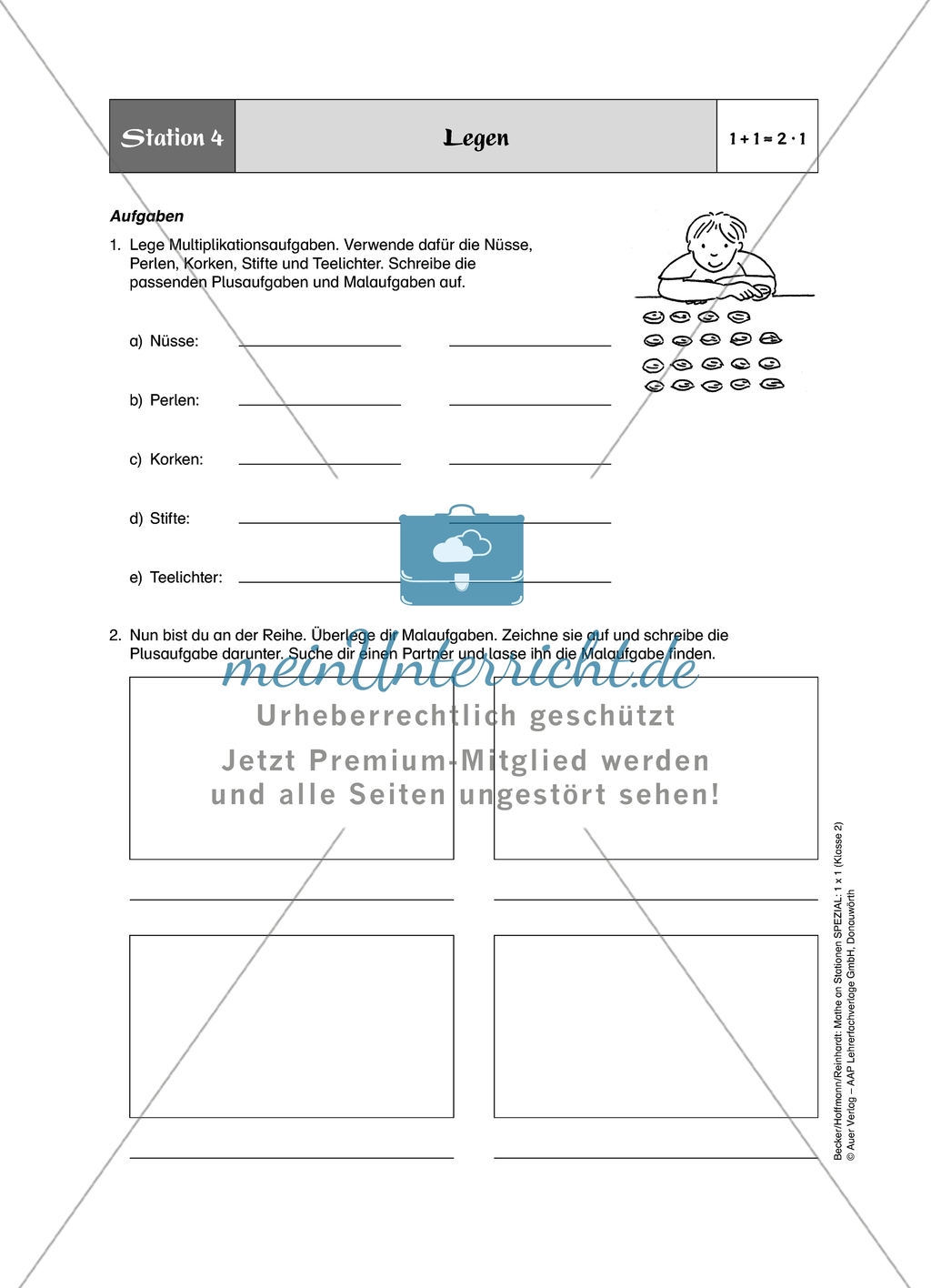 Aufgaben für eine Stationsarbeit zum Thema: