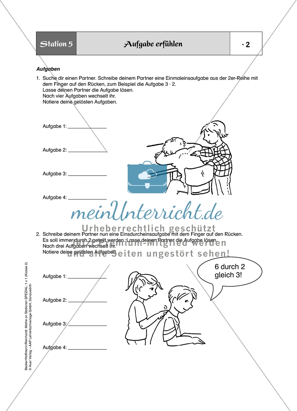 Aufgaben für eine Stationsarbeit zum Thema: