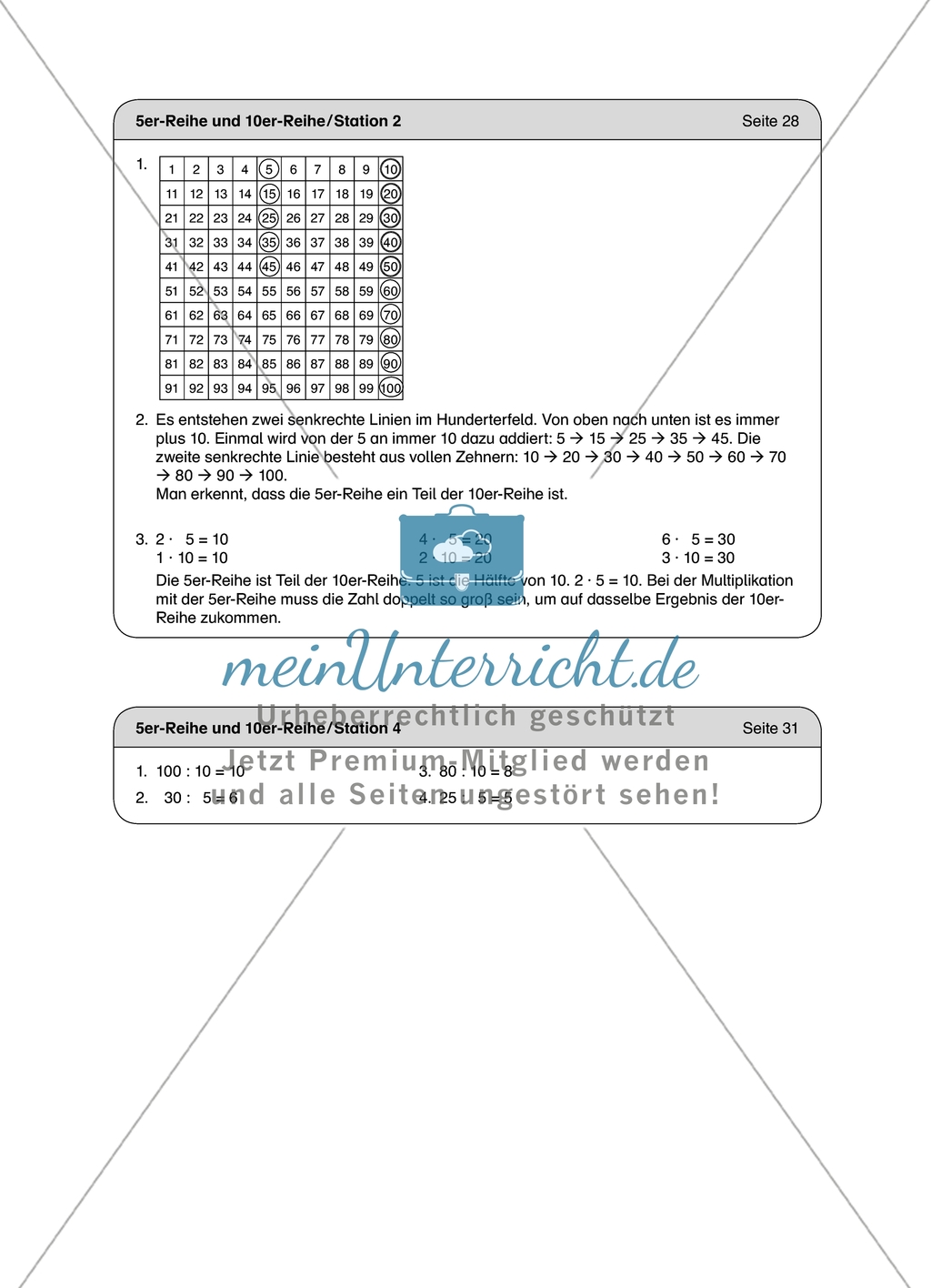 Aufgaben für eine Stationsarbeit zum Thema: