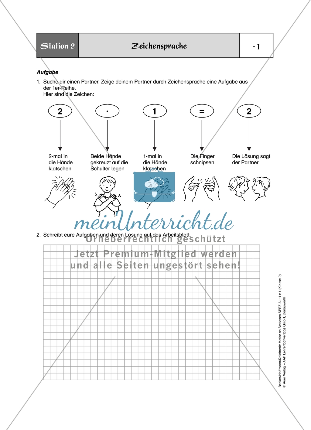 Aufgaben für eine Stationsarbeit zum Thema: