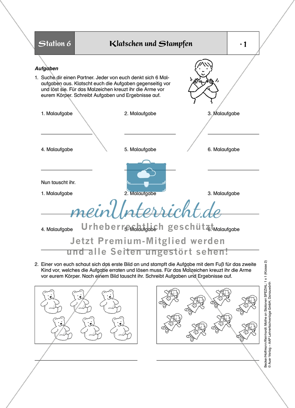 Aufgaben für eine Stationsarbeit zum Thema: