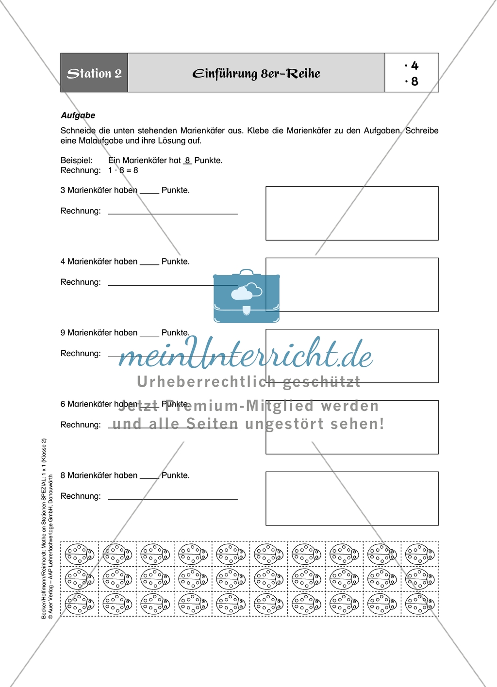 Aufgaben für eine Stationsarbeit zum Thema: