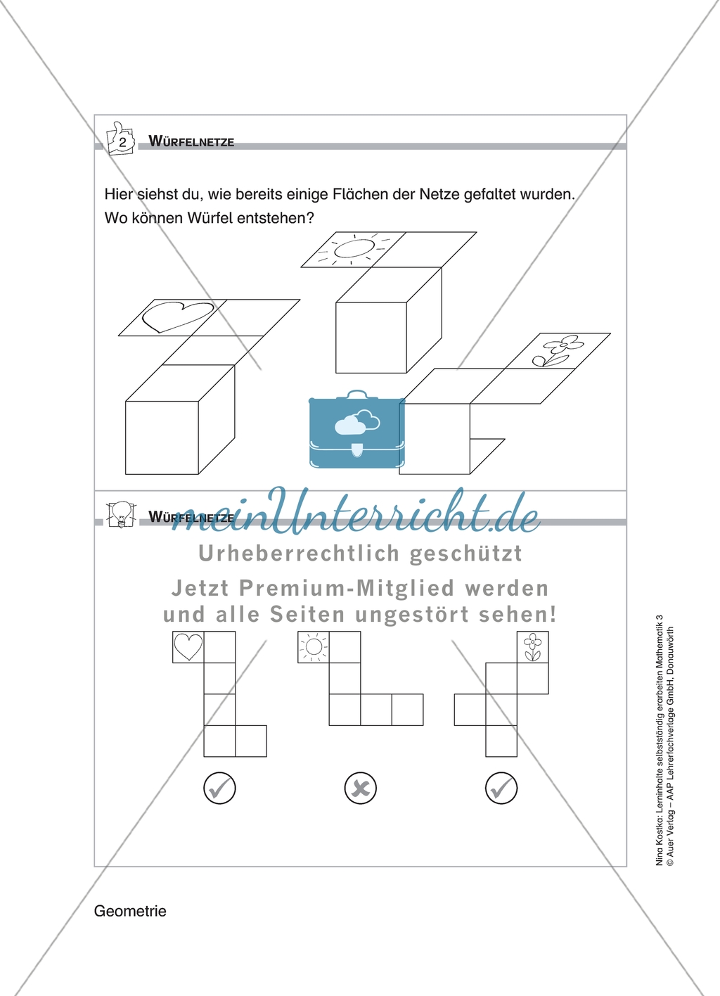 Schülerinnen und Schüler erarbeiten sich mit diesem Material Lerninhalte zum Thema Geometrie mit Aufgaben-, Tipp- und Lösungskarten selbstständig. Preview 5