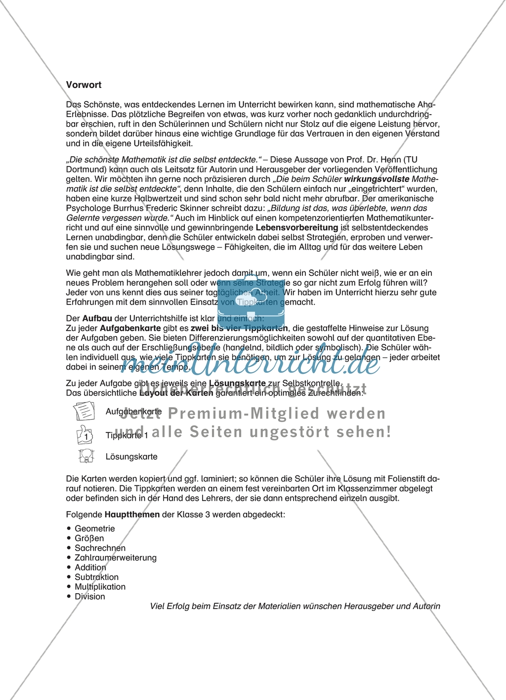 Schülerinnen und Schüler erarbeiten sich mit diesem Material Lerninhalte zum Thema Addition mit Aufgaben-, Tipp- und Lösungskarten selbstständig. Preview 1