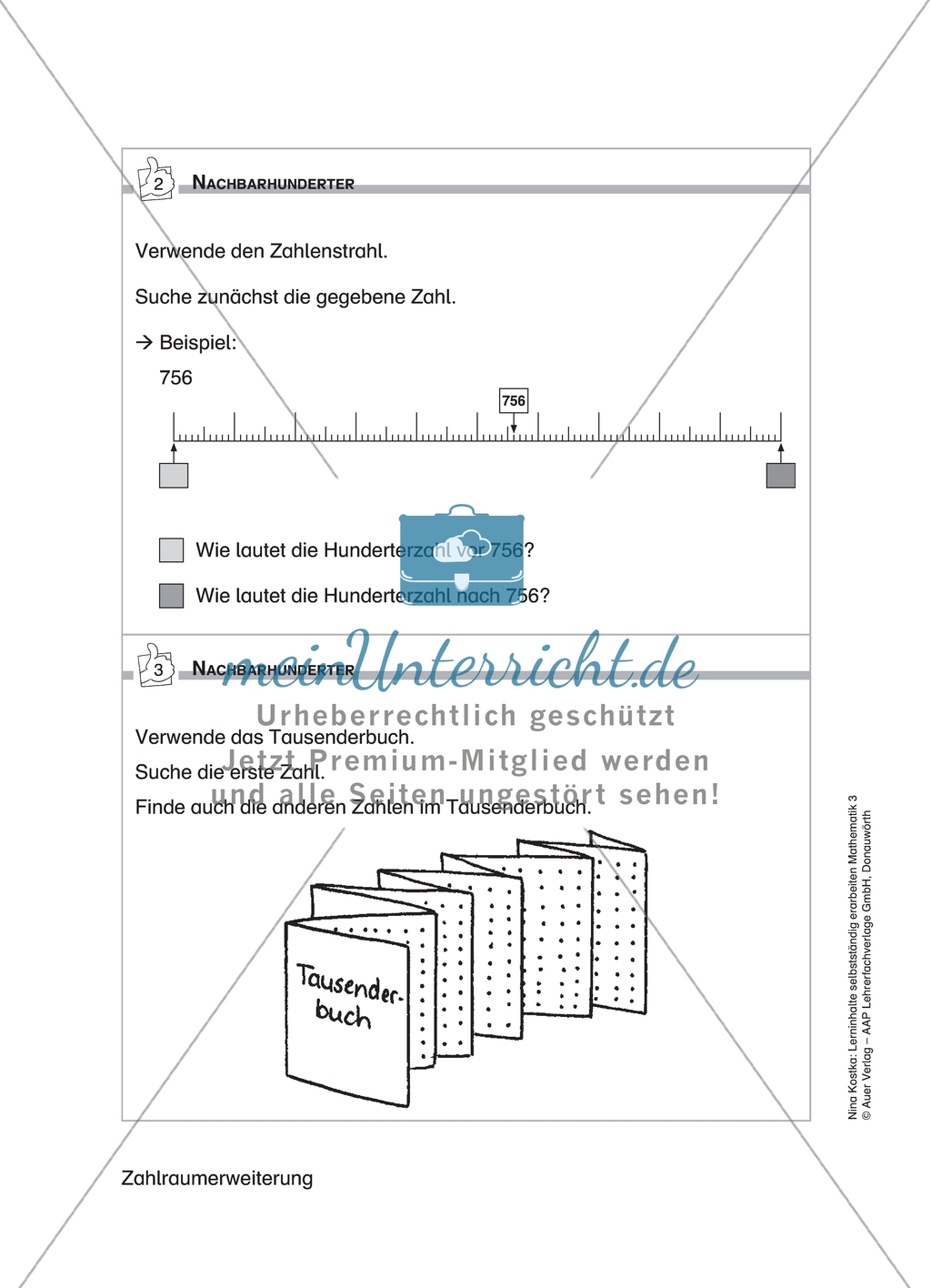 Schülerinnen und Schüler erarbeiten sich mit diesem Material Lerninhalte zum Thema Zahlraumerweiterung mit Aufgaben-, Tipp- und Lösungskarten selbstständig. Preview 10
