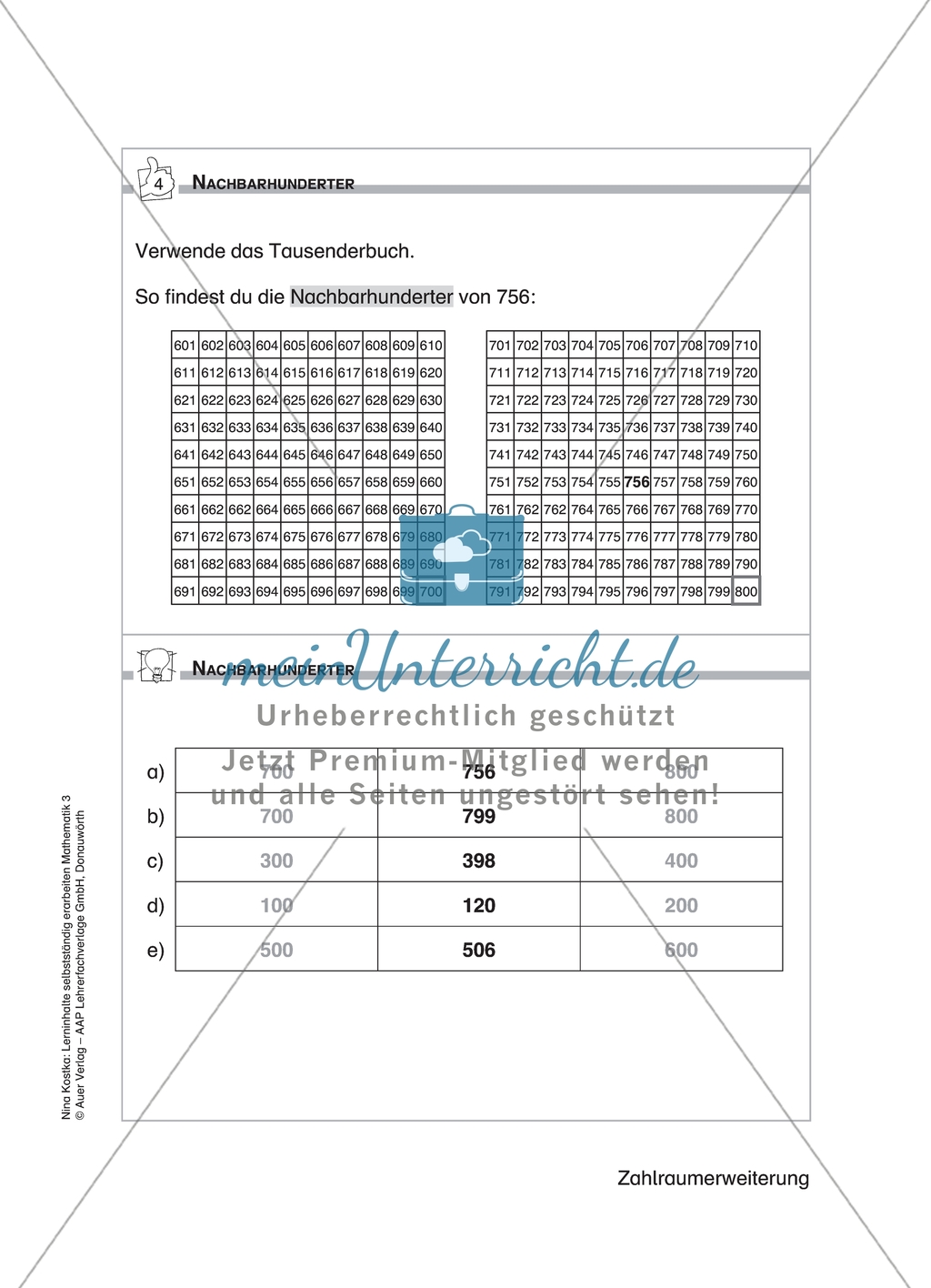 Schülerinnen und Schüler erarbeiten sich mit diesem Material Lerninhalte zum Thema Zahlraumerweiterung mit Aufgaben-, Tipp- und Lösungskarten selbstständig. Preview 11