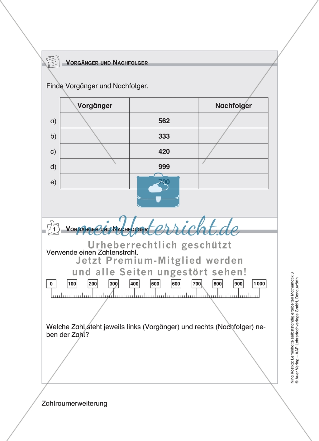 Schülerinnen und Schüler erarbeiten sich mit diesem Material Lerninhalte zum Thema Zahlraumerweiterung mit Aufgaben-, Tipp- und Lösungskarten selbstständig. Preview 4