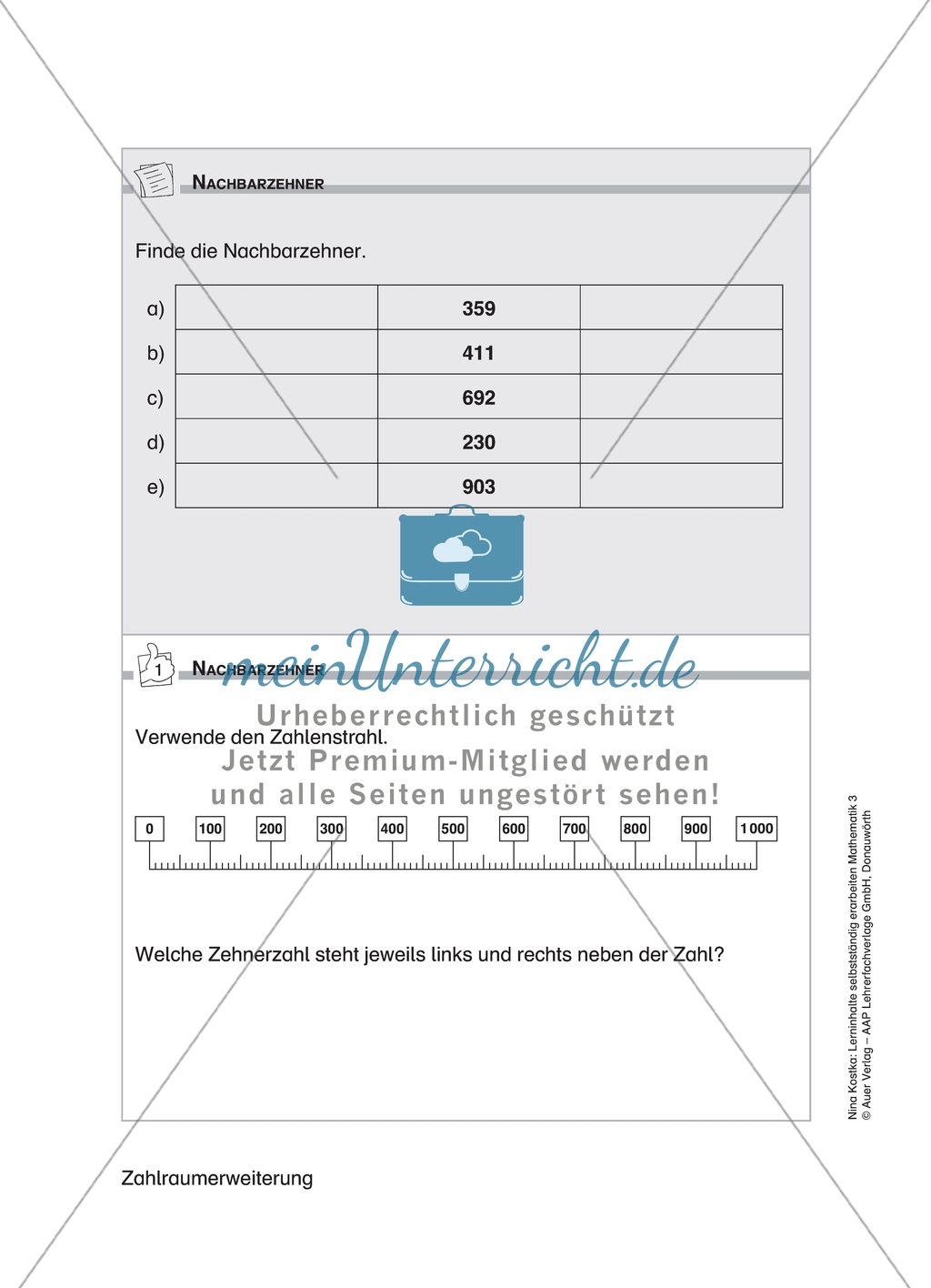 Schülerinnen und Schüler erarbeiten sich mit diesem Material Lerninhalte zum Thema Zahlraumerweiterung mit Aufgaben-, Tipp- und Lösungskarten selbstständig. Preview 6
