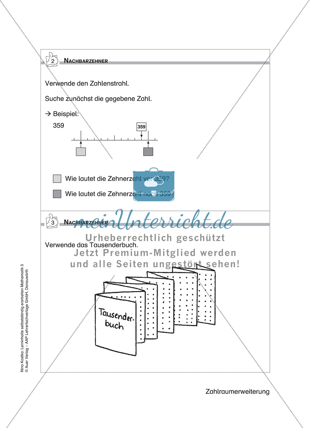 Schülerinnen und Schüler erarbeiten sich mit diesem Material Lerninhalte zum Thema Zahlraumerweiterung mit Aufgaben-, Tipp- und Lösungskarten selbstständig. Preview 7