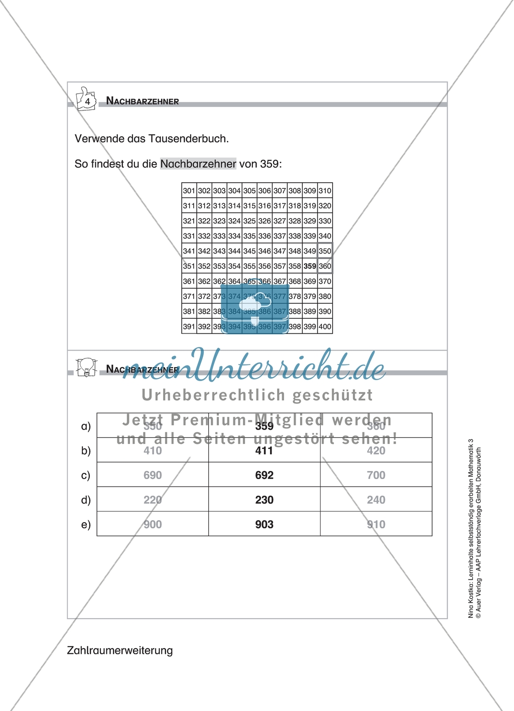 Schülerinnen und Schüler erarbeiten sich mit diesem Material Lerninhalte zum Thema Zahlraumerweiterung mit Aufgaben-, Tipp- und Lösungskarten selbstständig. Preview 8