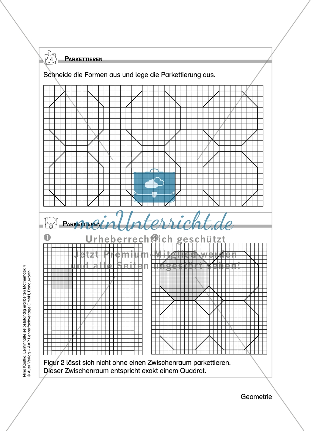 Schülerinnen und Schüler erarbeiten sich mit diesem Material Lerninhalte zum Thema Geometrie mit Aufgaben-, Tipp- und Lösungskarten selbstständig. Preview 12