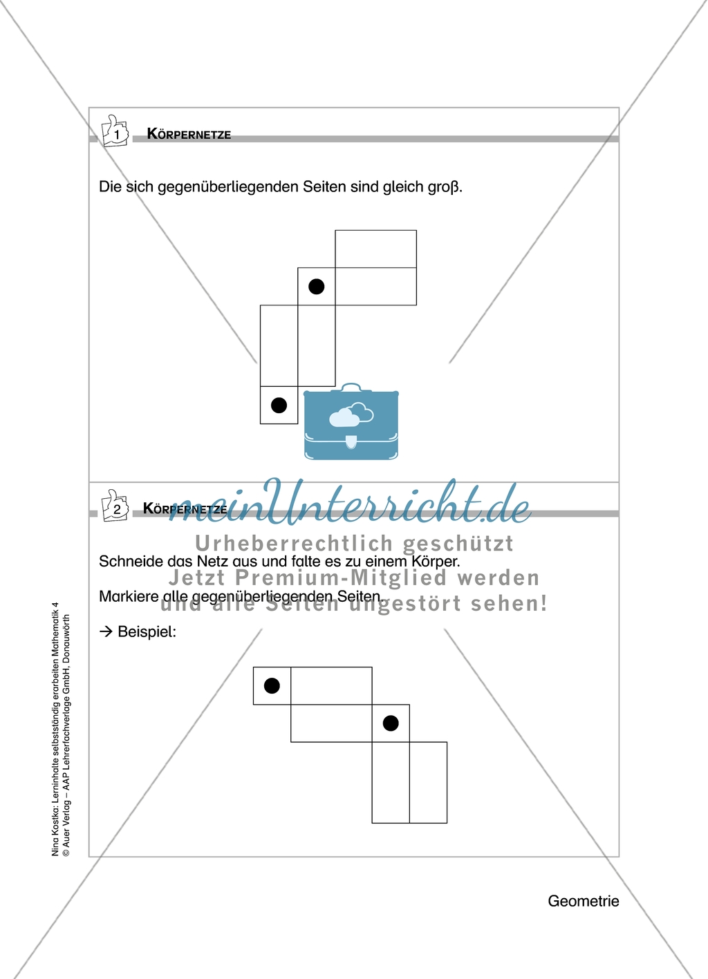 Schülerinnen und Schüler erarbeiten sich mit diesem Material Lerninhalte zum Thema Geometrie mit Aufgaben-, Tipp- und Lösungskarten selbstständig. Preview 8