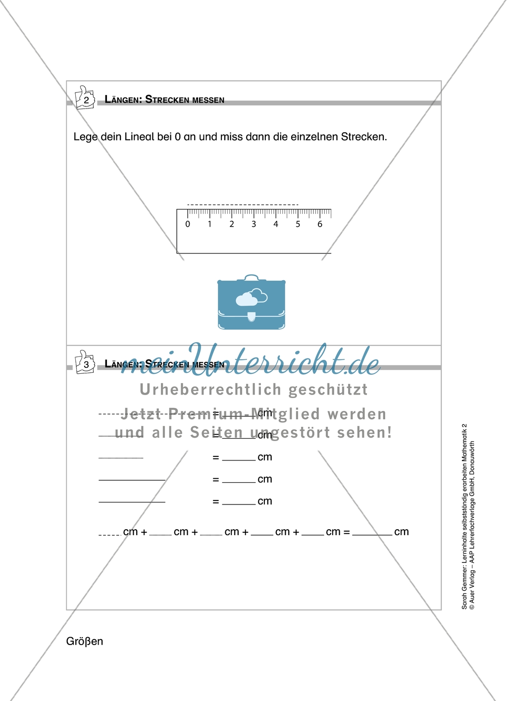 Schüler erarbeiten sich mit diesem Material Lerninhalte zum Thema Größen mit Aufgaben-, Tipp- und Lösungskarten selbstständig. Preview 6