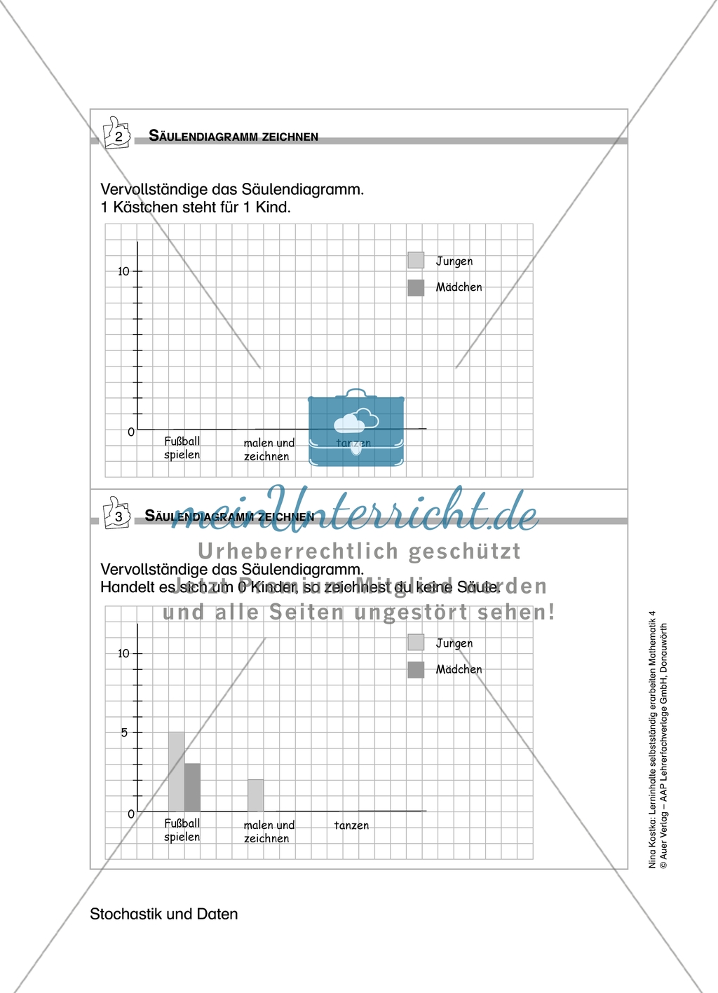 Schüler erarbeiten sich mit diesem Material Lerninhalte zum Thema Stochastik und Daten mit Aufgaben-, Tipp- und Lösungskarten selbstständig. Preview 10