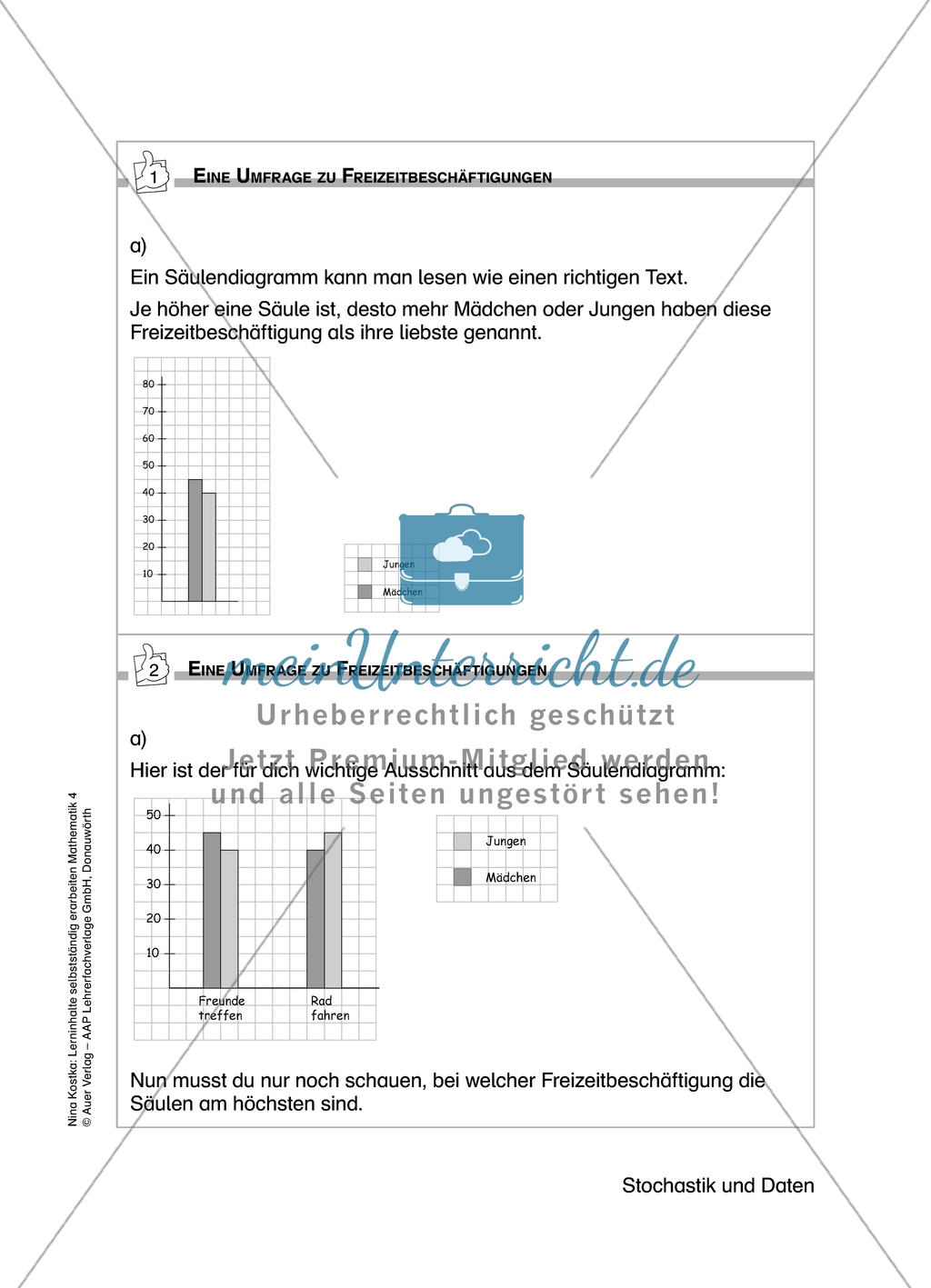 Schüler erarbeiten sich mit diesem Material Lerninhalte zum Thema Stochastik und Daten mit Aufgaben-, Tipp- und Lösungskarten selbstständig. Preview 7