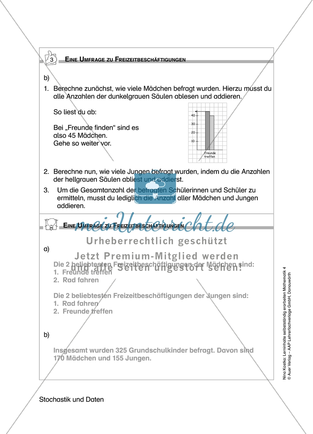 Schüler erarbeiten sich mit diesem Material Lerninhalte zum Thema Stochastik und Daten mit Aufgaben-, Tipp- und Lösungskarten selbstständig. Preview 8