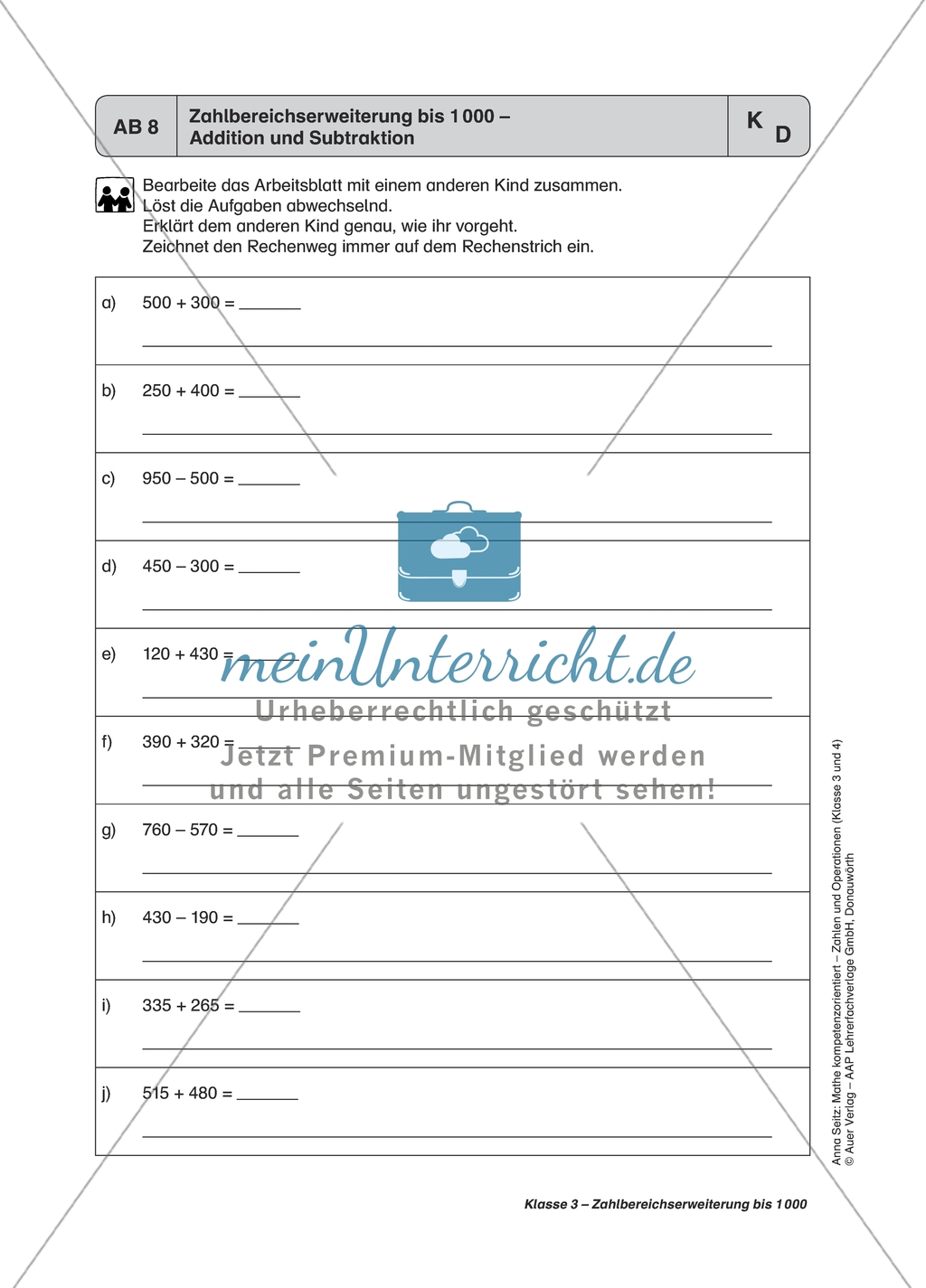 Aufgaben zu Zahlbereichserweiterungen mit einer Übersicht der mathematischen Kompetenzen und Anforderungsniveaus sowie der Lösungen. Preview 13